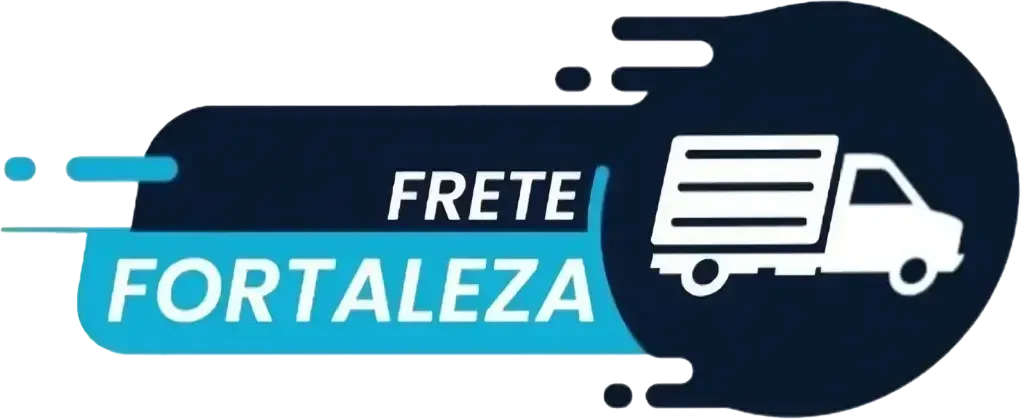 Logomarca da Frete Fortaleza: caminhão de frete e mudanças